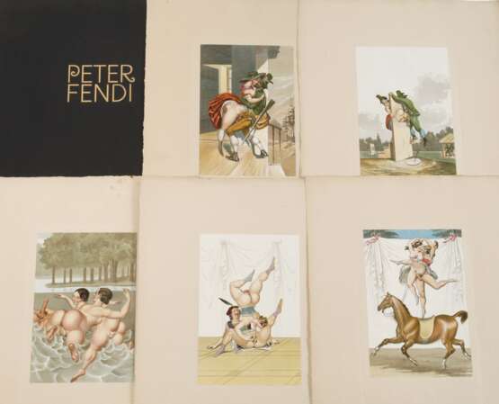"Peter Fendi", Konvolut erotische Arbeiten - фото 1