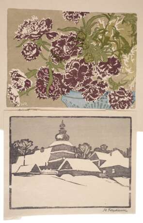 Paar Farbholzschnitte - photo 1