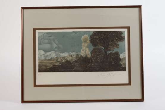 Ernst Fuchs, "Zyklopische Landschaft" - photo 2 Ernst Fuchs, "Zyklopische Landschaft" - photo 2