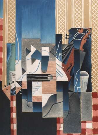 Nach Juan Gris, Stillleben mit Gitarre - photo 1 Nach Juan Gris, Stillleben mit Gitarre - photo 1
