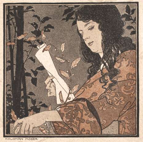 Kolomann Moser, "Lesendes Mädchen" - photo 1