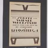 Dagobert Peche, Werbung Wiener Werkstätte - photo 3