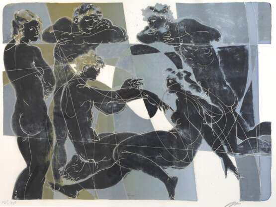 Hans Erni, "Lehrstunde" - photo 1 Hans Erni, "Lehrstunde" - photo 1