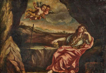 Italien, 17. Jahrhundert . Die büßende Maria Magdalena