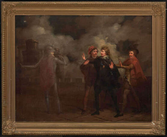 Dänemark (?), 19. Jahrhundert . Szene aus Hamlet Hamlet begegnet dem Geist seines Vaters - фото 2