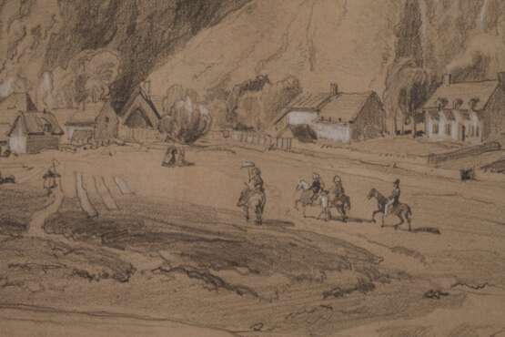 Johann Georg von Dillis, attr., Voralpenlandschaft - Foto 4 Johann Georg von Dillis, attr., Voralpenlandschaft - Foto 4