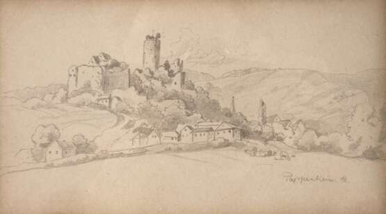 Hugo Mühlig, attr., Blick auf Pappenheim - photo 1 Hugo Mühlig, attr., Blick auf Pappenheim - photo 1