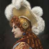 Elegante Dame mit Kopfschmuck - фото 1