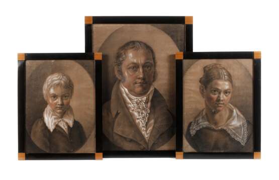 Portraits Dr. Johann Kupfer nebst Kindern - photo 1 Portraits Dr. Johann Kupfer nebst Kindern - photo 1