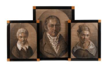 Portraits Dr. Johann Kupfer nebst Kindern