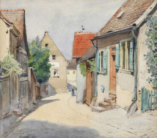 Wilhelm Johann Bader, Sommer in der Kleinstadt - photo 1 Wilhelm Johann Bader, Sommer in der Kleinstadt - photo 1