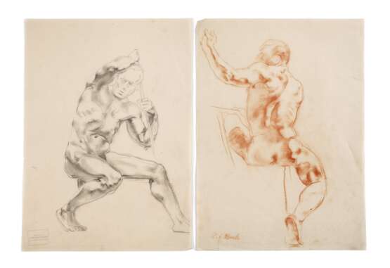 Robert Jacob Bock, Paar Männerakte - photo 1 Robert Jacob Bock, Paar Männerakte - photo 1