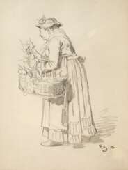 Eduard von Grützner, attr., Die Radieschen-Verkäuferin 