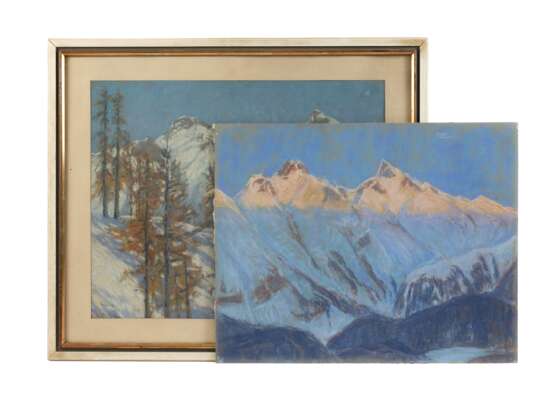 Leonhard Kaupisch, Paar Gebirgslandschaften - photo 1 Leonhard Kaupisch, Paar Gebirgslandschaften - photo 1