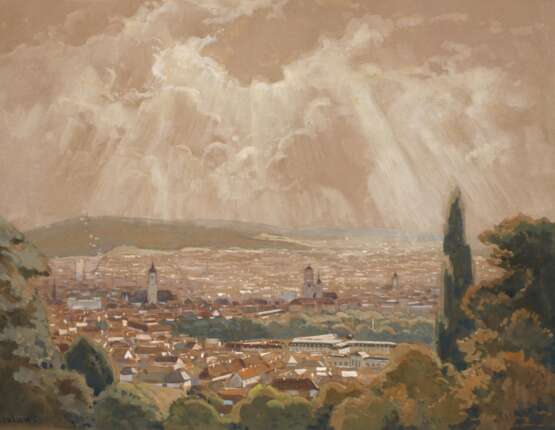 Martin Nicolaus, attr., Ansicht von Stuttgart - photo 1 Martin Nicolaus, attr., Ansicht von Stuttgart - photo 1