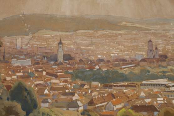 Martin Nicolaus, attr., Ansicht von Stuttgart - photo 4 Martin Nicolaus, attr., Ansicht von Stuttgart - photo 4