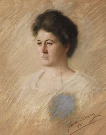 Otto Sander-Herweg Pastell, Damenportrait - фото 1