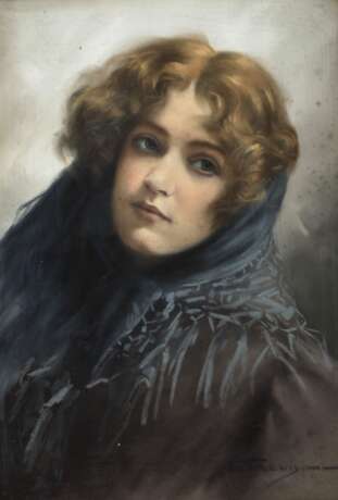 E. Trevisan, Bildnis einer jungen Frau - photo 1