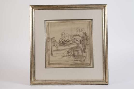 Heinrich Zille, attr., "Auf Wanzenjagd" - Foto 2