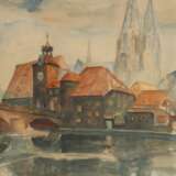 Steinerne Brücke und Brückturm in Regensburg - photo 1