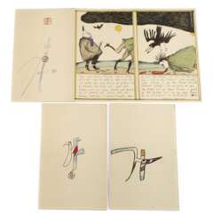 Horst Janssen, Drei Leporellos mit Zeichnungen