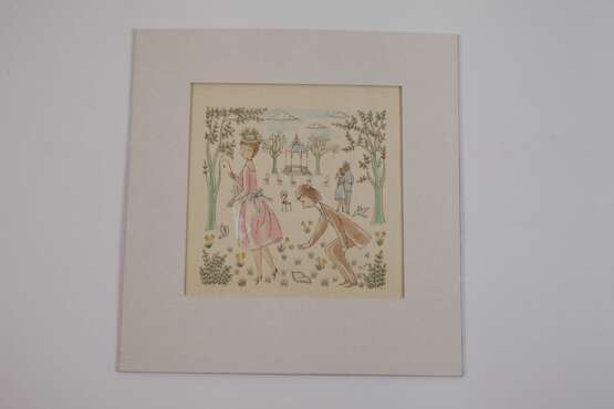 Raymond Peynet, Liebesglück – Serie von 6 Entwürfen - photo 3