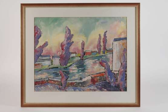 Erwin Schoultz-Carrnoff, Französische Landschaft - photo 2 Erwin Schoultz-Carrnoff, Französische Landschaft - photo 2