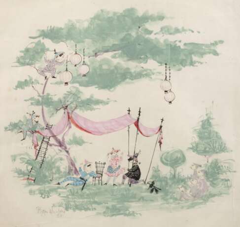 Bjørn Wiinblad, Theater im Grünen - photo 1 Bjørn Wiinblad, Theater im Grünen - photo 1