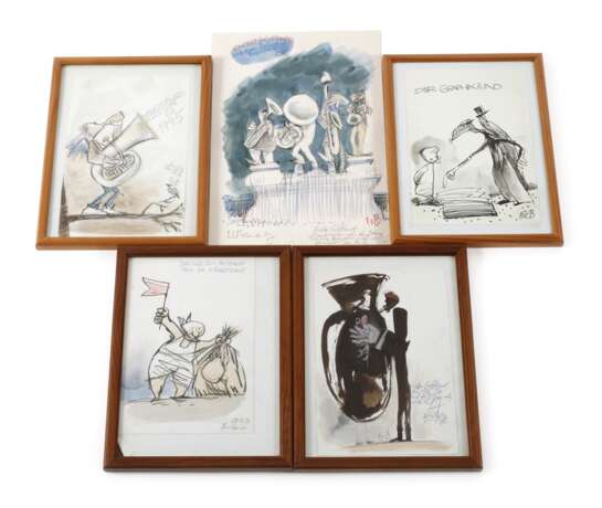 F. W. Bernstein, Konvolut Karikaturen - photo 1