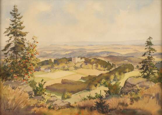 Siegfried Hauffe, Blick zum Burgstein - Foto 1