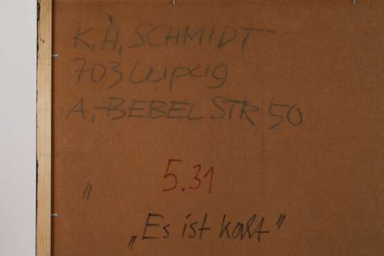 Karl-Heinz Schmidt, "Es ist kalt" - фото 5 Karl-Heinz Schmidt, "Es ist kalt" - фото 5