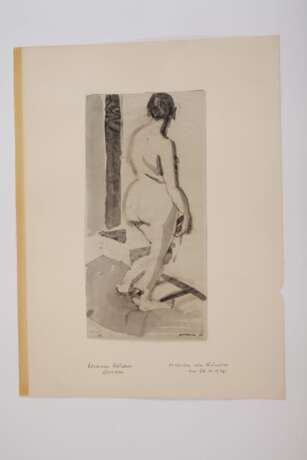 Hermann Glöckner, Stehender Rückenakt - фото 2