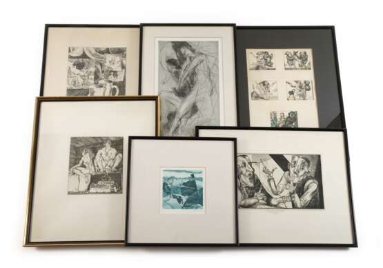 Graphikkonvolut Leipziger Künstler - photo 1 Graphikkonvolut Leipziger Künstler - photo 1