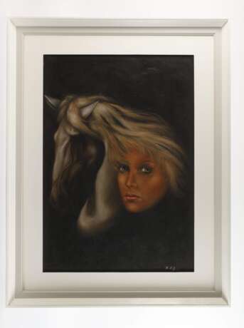 Manfred Leibl, Mädchenportrait mit Pferd - photo 2 Manfred Leibl, Mädchenportrait mit Pferd - photo 2