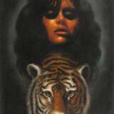 Manfred Leibl, Mädchenportrait mit Tigerkopf - photo 1