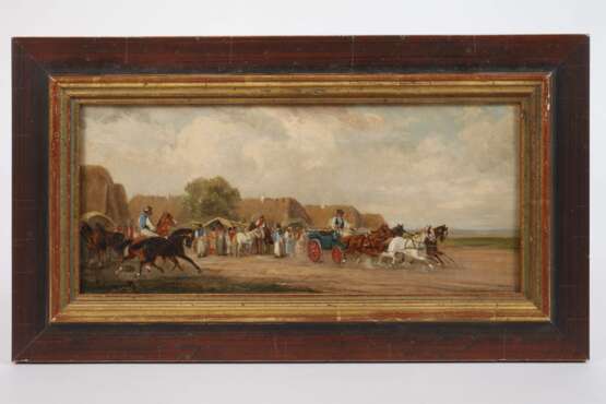Ernö Lanyi, Ländliche Szene mit Kutsche - photo 2 Ernö Lanyi, Ländliche Szene mit Kutsche - photo 2