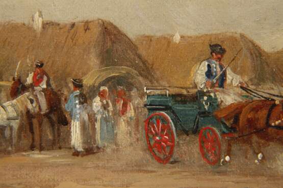 Ernö Lanyi, Ländliche Szene mit Kutsche - photo 4 Ernö Lanyi, Ländliche Szene mit Kutsche - photo 4