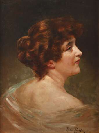 Bruno Pinkow, Schulterportrait einer Dame - Foto 1