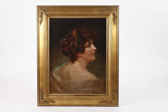 Bruno Pinkow, Schulterportrait einer Dame - Foto 2