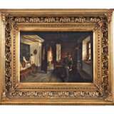 Laura Rohrwasser, Sinnender Bauer im Interieur - Foto 1