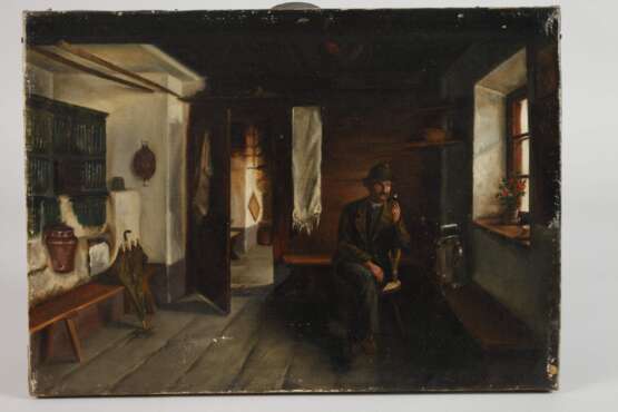 Laura Rohrwasser, Sinnender Bauer im Interieur - Foto 2 Laura Rohrwasser, Sinnender Bauer im Interieur - Foto 2