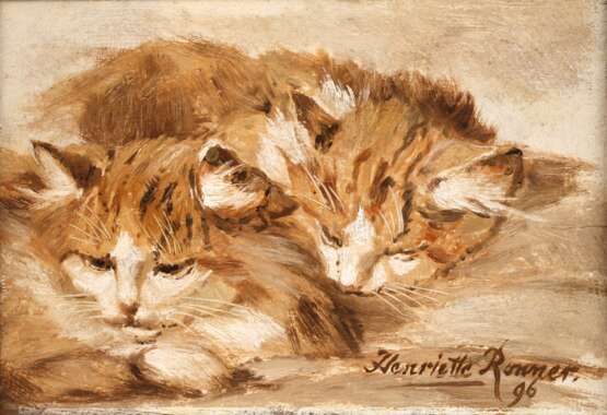 Henriette Ronner, Schlafende Katzen - Foto 1 Henriette Ronner, Schlafende Katzen - Foto 1