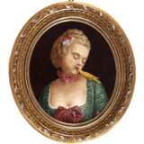 Dame mit gelbem Kanarienvogel - photo 1