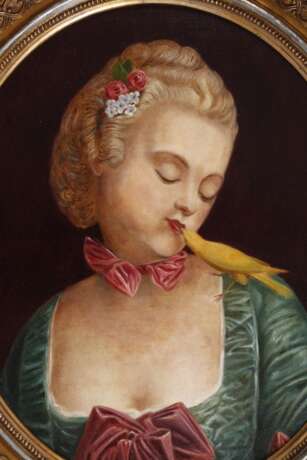 Dame mit gelbem Kanarienvogel - photo 2