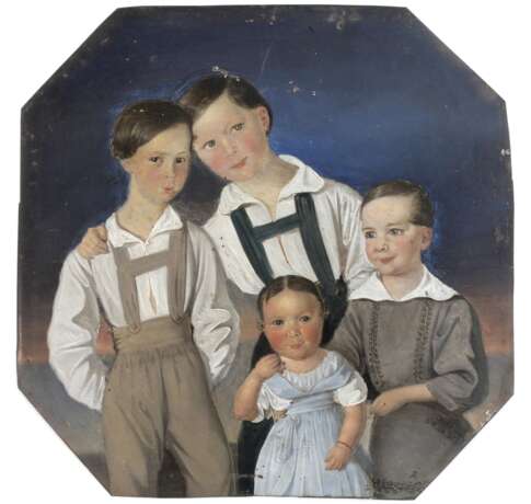 Biedermeierliches Geschwisterportrait - photo 1 Biedermeierliches Geschwisterportrait - photo 1