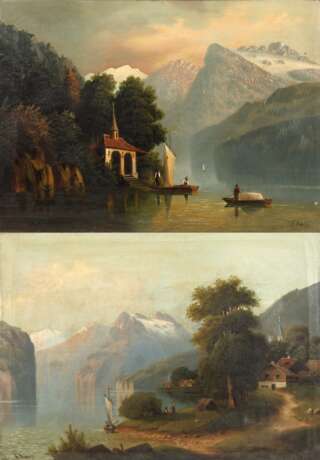 A. Kampe, Zwei Schweizer Sommerlandschaften - photo 1