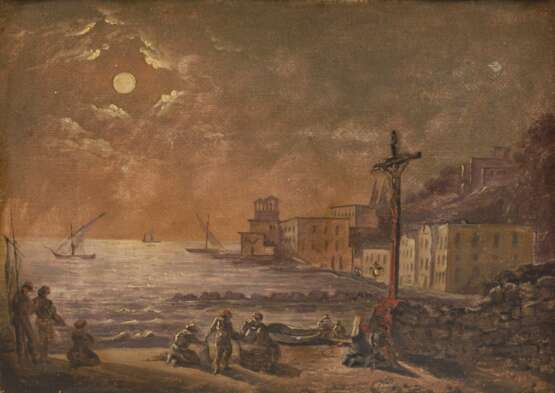 Abendgebet in der Bucht von Mergellina in Neapel - photo 1 Abendgebet in der Bucht von Mergellina in Neapel - photo 1