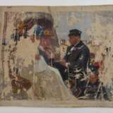 Gemäldefragment mit Strandszene - Foto 2