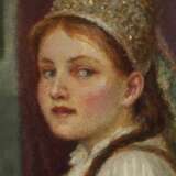 Josef Bárta, Mädchen mit Tracht im Interieur - Foto 4