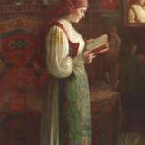 Josef Bárta, attr., Mädchen mit Buch - Foto 1